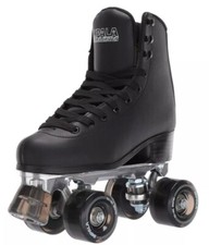 Impala D59106 Unisex Black PVC Quad Roller Skates Size W-US 7 M-US 5 EU 38