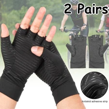 Copper Arthritis Compression Gloves Hand Support Rheumatoid Joint Pain Relief