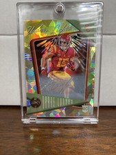 Drake London 2022 Panini Legacy Under the Lights Auto Gold Cracked Ice #02/10