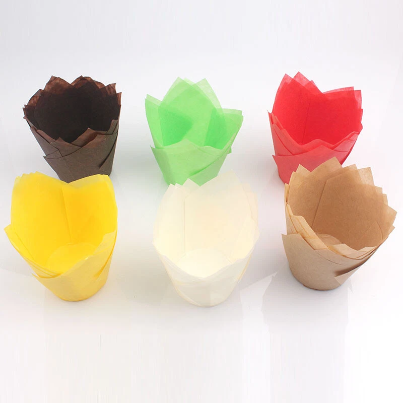 Tulpe Backen Cupcake Liners Cup Paper Wrapper Fall Kuchen Muffin Tasse - Bild 4 von 4