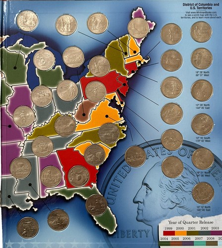 Full Set All 56 Statehood, DC, and US Territorial Quarters! - Picture 3 of 6