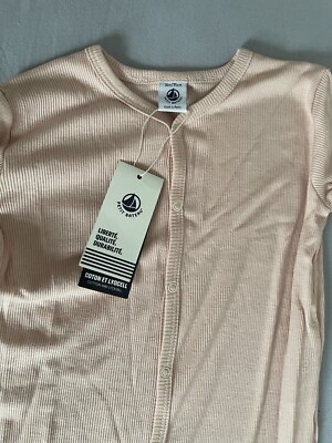 petit bateau Schlafanzug Strampler Langarm Sommer Altrosa Größe 95 NEU & OVP