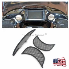 Black Fairing Mesh Vent Screen Grill For Harley Touring Road Glide FLTRX FLTRU