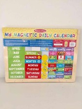 NEW - Melissa Doug My Magnetic Daily Calendar - Dates Seasons Holidays More