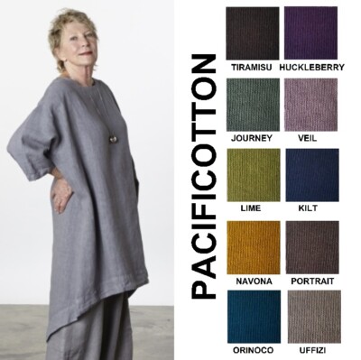 PACIFICOTTON Bryn Walker Pacific Cotton Jersey KENWOOD TUNIC Top XS S M L COLORS