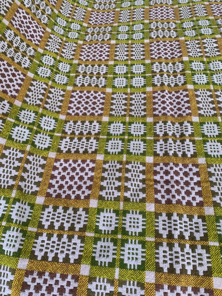 XL Antique welsh blanket Vintage wool blanket throw Caernarfon DERW P&P