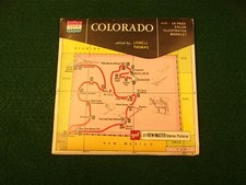 NICE OLD VTG VIEWMASTER 3 DISK SET: COLORADO, STATE TOUR SERIES, LOWELL THOMAS