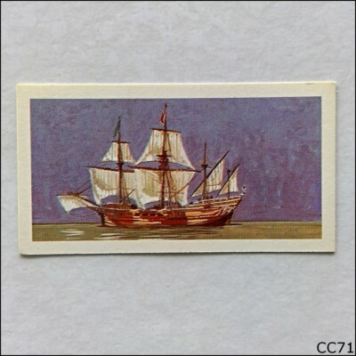 Brooke Bond Tea Card The Saga of Ships 1970 #10 Madre De Dios (CC71)