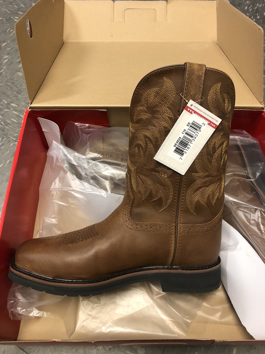 justin work boots  Men Size 11 Tan Color Men main image 4