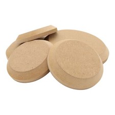 Wooden MDF Circle Beveled 45° Top Edge Disk Blanks Craft Shape 10-30cm Pack 1-5