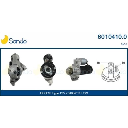 Motorino D'avviamento Sando 6010410.0 per Bmw