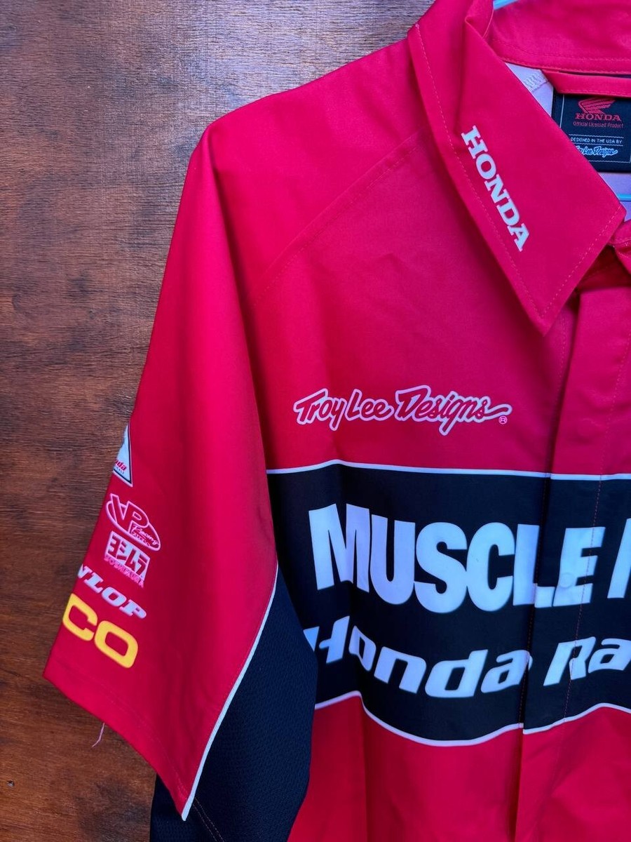 Troy lee designs×HONDA RACING チームパーカー L Troy Lee Designs TLD Mens Honda Racing Muscle Milk Team