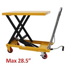 Hydraulic Scissor Lift Table Movable Vehicle Repair Platform Boom Lift 330lbs