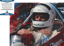 A.J. FOYT SIGNED 8x10 PHOTO INDY 500 CHAMPION DRIVER CAR AJ BECKETT COA BAS