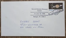 1992 NATURAL SCIENCE MUSEUM STA RALEIGH NC 27611 ASTRONOMY DAY , SPACE COVER 