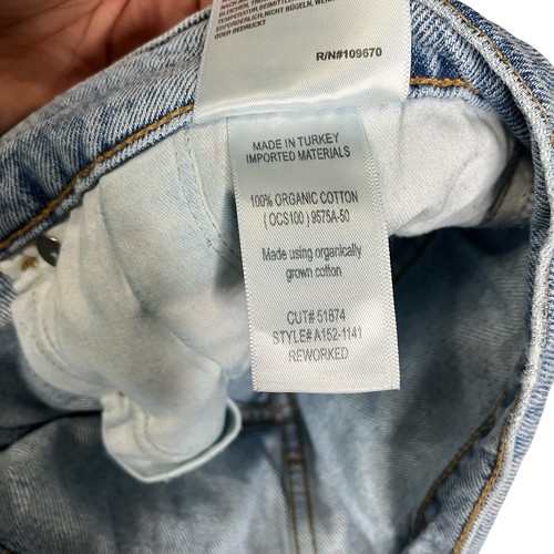 Agolde Belted Baggy Pleat Front Jeans in Outlander Organic Cotton Made USA Sz 25 - Picture 12 of 12
