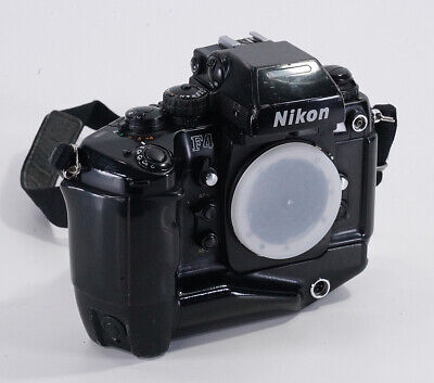 NIKON F4 BODY + MB-21 (DEFECTIVE), HEAVY ENGRAVING, WEAR, AS NIKON F4 BODY + MB-21 (DEFECTIVE), HEAVY ENGRAVING, WEAR, AS
