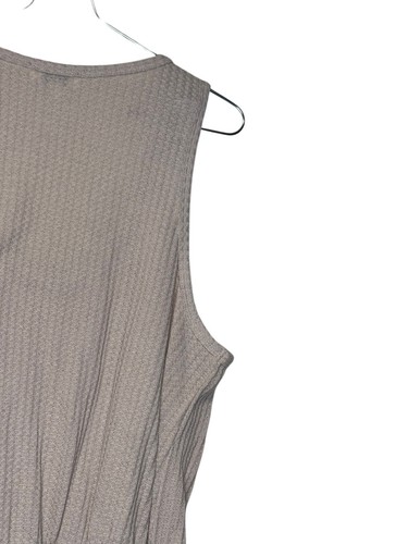 Umgee Women's Dress Tank Lined Floral Boho Tiered Waffle Knit Scoop Neck Large - Picture 9 of 11