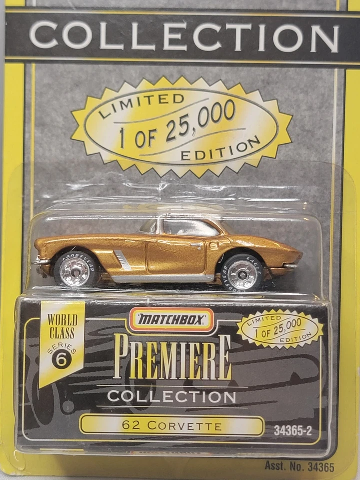 Matchbox 1995 Silver Lamborghini Diablo 1962 Corvette Premier Collection - New - Image 3 of 4