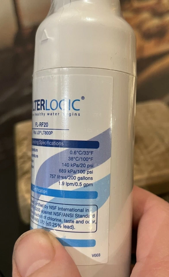 NEW-FL-RF20 Filter Fits LG LT800P FilterLogic ADQ73613401 Refrigerator Water Fil - Image 4 of 4