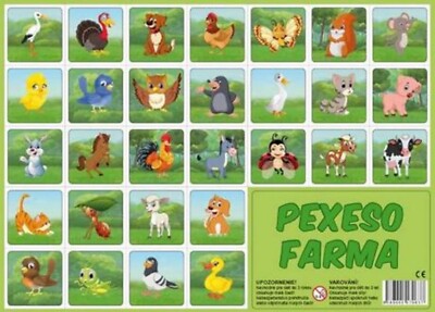 Memory Game Pexeso Cute Farm Animals (Find the pair!), European Product