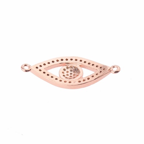 Zircon Gemstones Pave Crown Helmet Leopard Bracelet Connector Charm Loose Beads - Picture 91 of 104