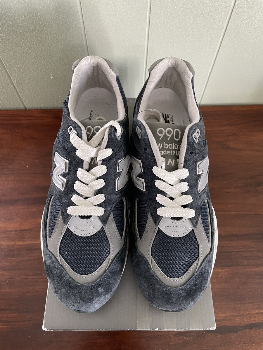 RARE New Balance 990v2 Kith Navy Size 8.5 M990NV2 Made in RARE New Balance 990v2 Kith Navy Size 8.5 M990NV2 Made in