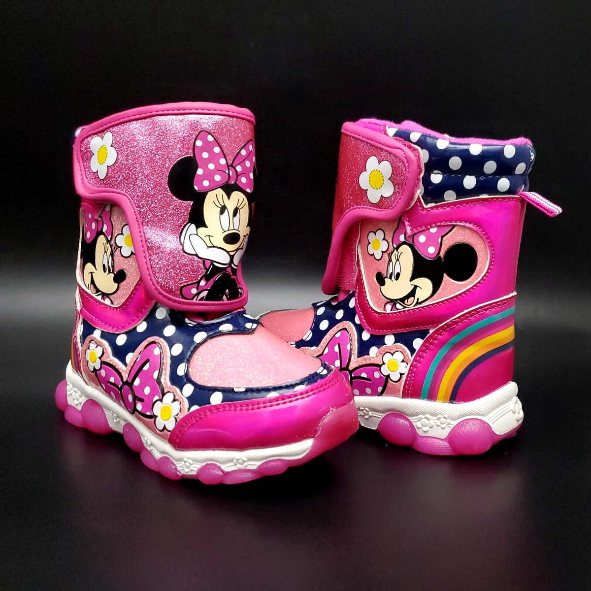 Minnie Mouse Pink Light Up Boots MINNIE MOUSE LIGHT UP SNEAKERS