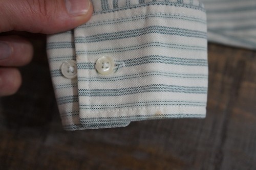 Vintage Ruddock Extra Long Tail Western Shirt Mens 15.5x33 Striped Long Sleeve - Picture 15 of 22