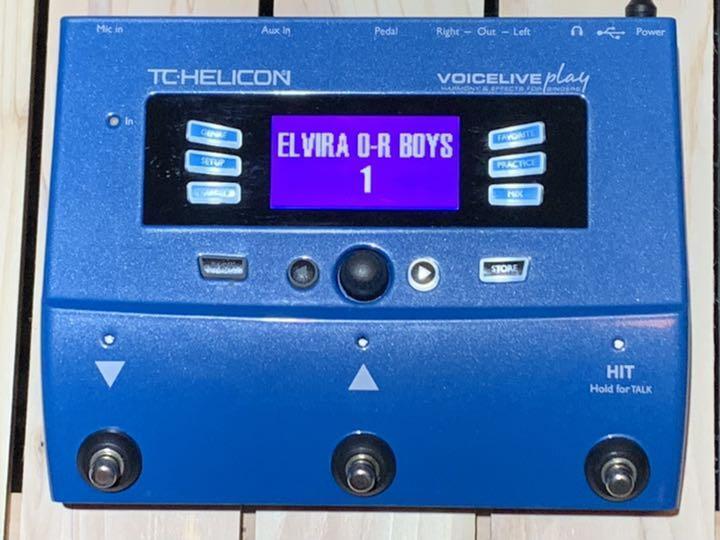 TC-HELICON VOICELIVE Play Vocal Effect Processor Pedal VOICE LIVE Working NO BOX