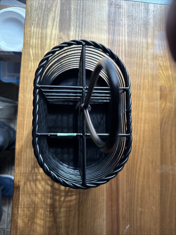 Silver Ware Basket By MIKASA gourmet Basics Black - Image 4 of 4