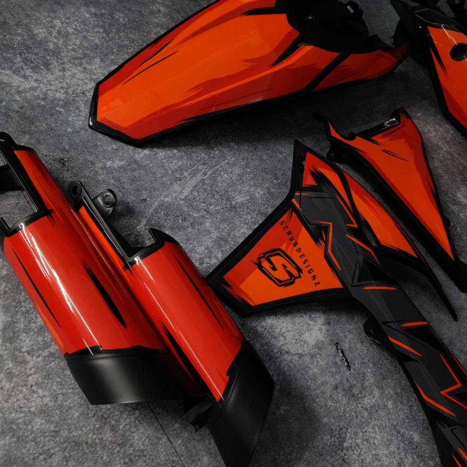 Plásticos + Gráficos KTM 2012 2013 XCF-W EXC EXC-F 125 200 250 300 350 450 500 Foto 3 de 4