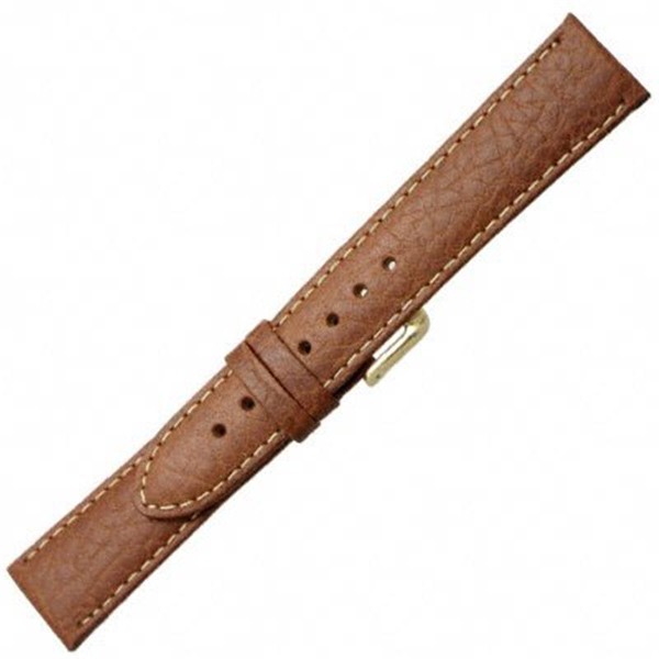 Speidel Watch Band 11mm Black Sport Calf Brown Stitched Leather Ladies