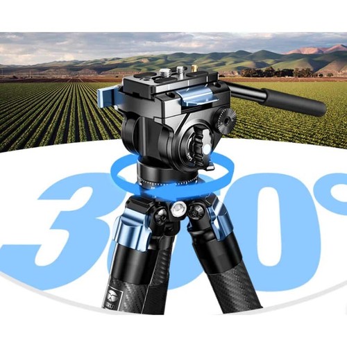 Sirui P-424FL 4-Section Carbon Fiber Monopod with VA-5X Compact Video Head - Picture 15 of 17