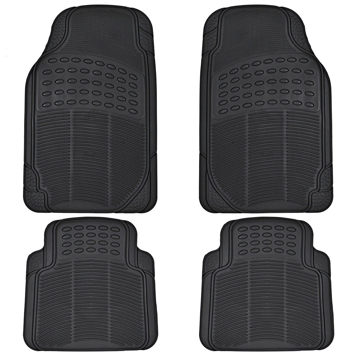 Anti-slip Waterproof Car Mats MotorTrend Heavy Duty 4-Piece Deep Dish Rubber Floor Mat & Cargo Liner Set Heavy Duty Car Floor Mats - Foto 4