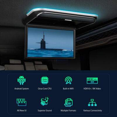 17,3'' Android 9.0 Auto Dachmontage Multimedia Player 8K WiFi PLUS Digital TV BOX