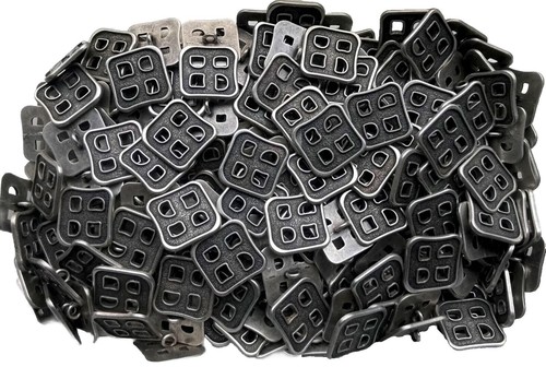 Buttons 15mm 18mm 23mm Square Aged Silver Rustic Industrial Metal Shank W740-B - Picture 10 of 24