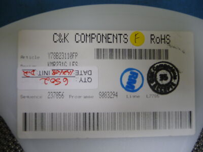 C & K Components  KMR231GLFS Qty of 100 per Lot SWITCH  MMNTRY SPST KMR231GLFS