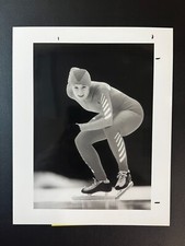 1987 Speed Skater Bonnie Blair In Action Type 1 8x10 Orig. Photo for USA Today
