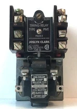 Joslyn Clark 713UPDE-76 110-120 V AC Coil 2NO/2NC PMT Pneumatic Timing Relay