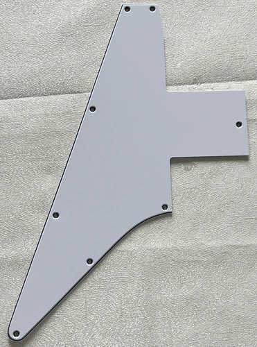 Custom For Gibson 76 Explorer Re-Issue Blank Style Guitar Pickguard 3-Ply White