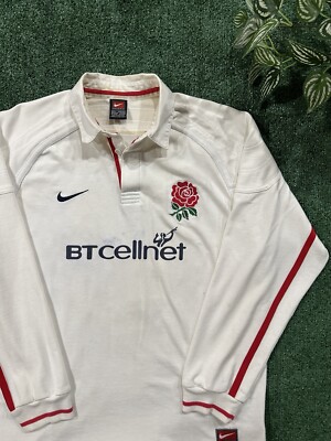 Vintage 1999 Nike England Rugby LS Polo XL | eBay