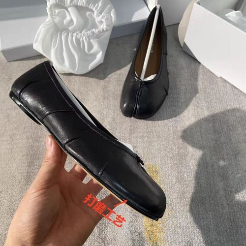 2025 neue flache runde Zehenpartie geteilte Damenschuhe Ballerinas Schuhe Übergröße Schuhe - Bild 20 von 48