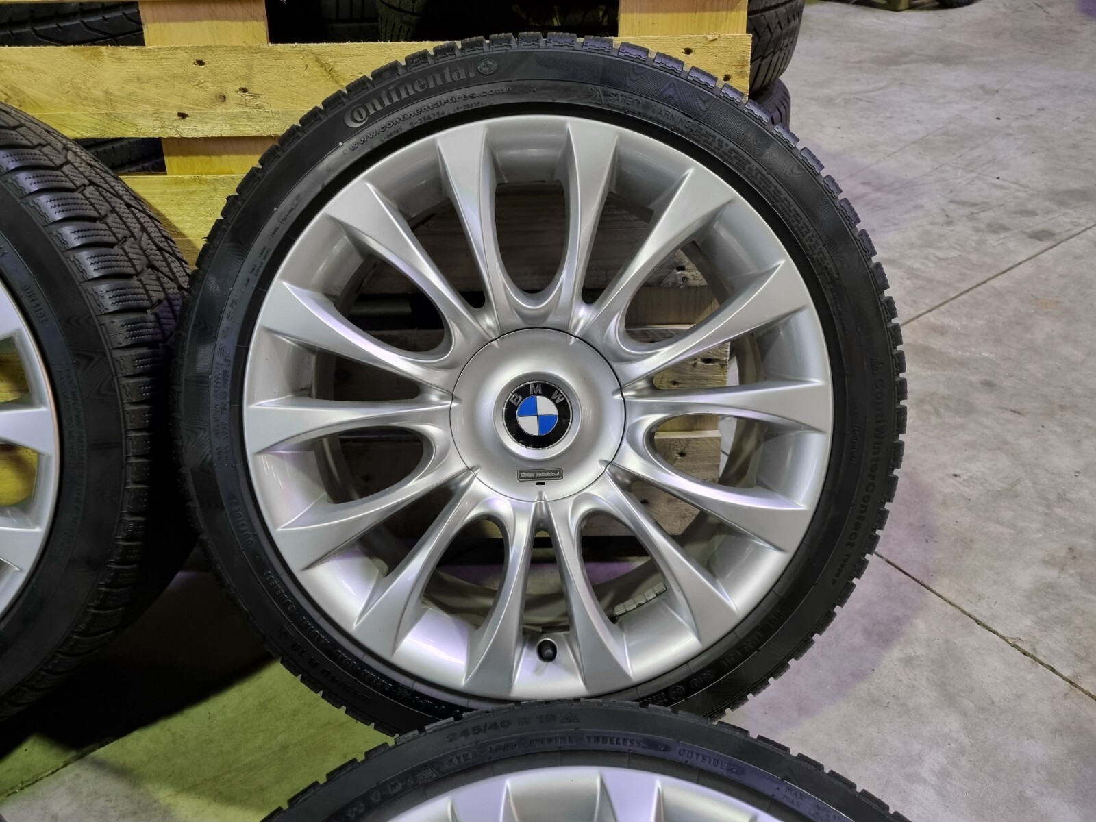 BMW INDIVIDUAL 5er F10 6er 19 Zoll Winterräder 7842656 V-Speiche  