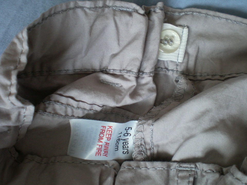 M&Co Grey Trousers Girl Dots Embroidery Pants Kids Size 5 Years 100