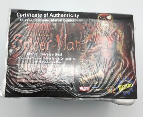 Marvel Zombies Spider-Man Bust - 2007 Wizard Entertainment Marvel Universe / 100 - Picture 6 of 11