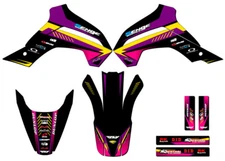 2021-2022 KLX 140 R RL SURGE Purple Senge Graphics Kit Compatible with Kawasaki