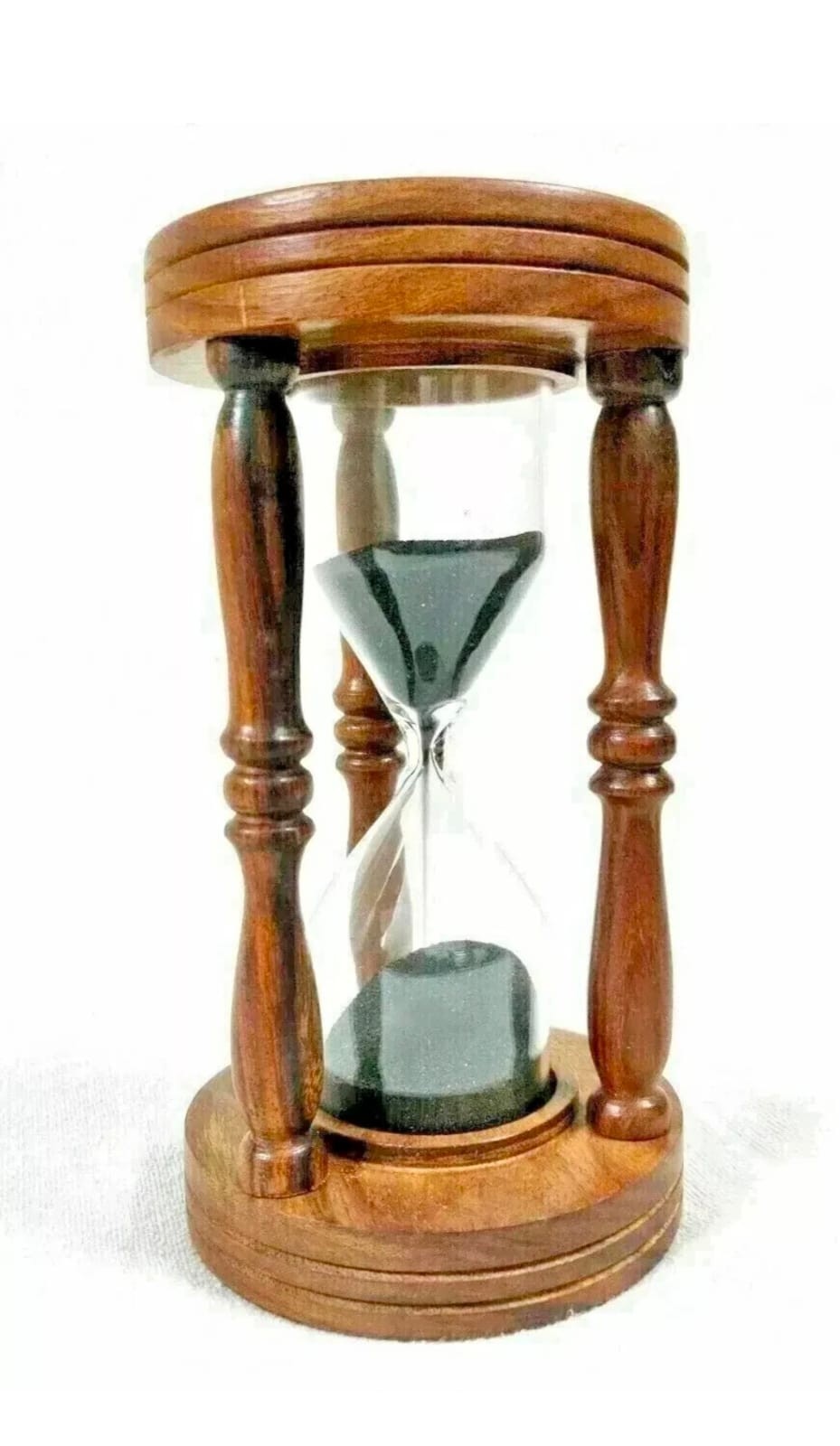 10"Sand Timer Hourglass Brass Nautical Maritime Hour Glass V