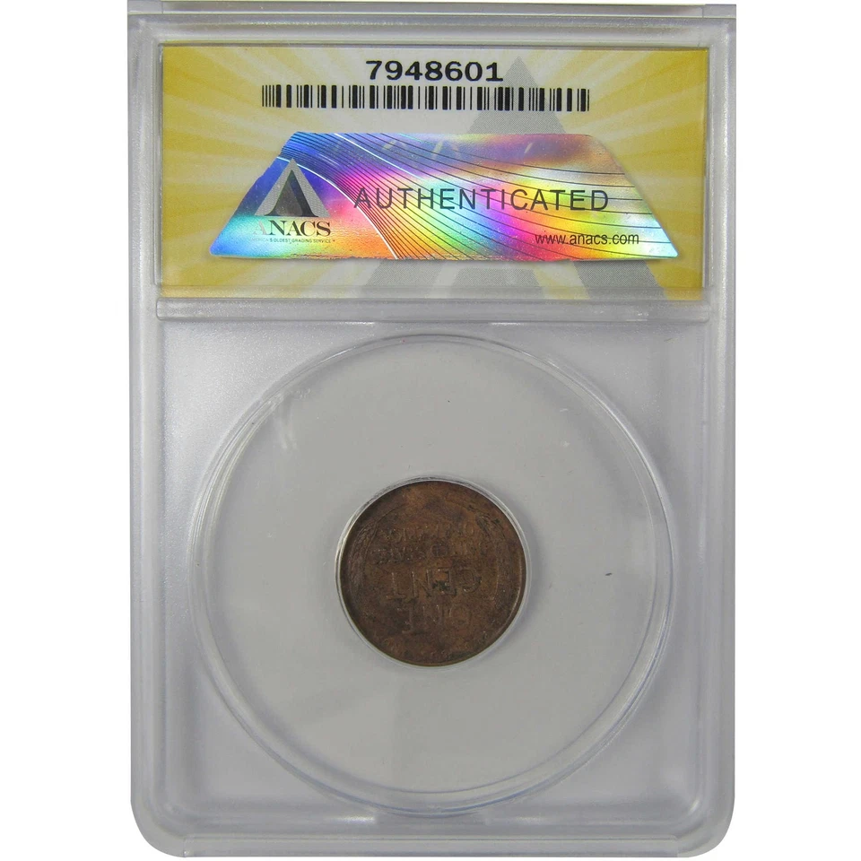 1915 S Lincoln Wheat Cent VF 25 ANACS Penny 1c Coin SKU:I22990 - Image 2 of 4