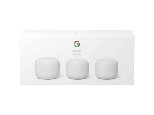 Nest Wifi-Mesh router (AC2200) i 2 punkty z Asystentem Google Ga-00823- Śnieg - Zdjęcie 3 z 6